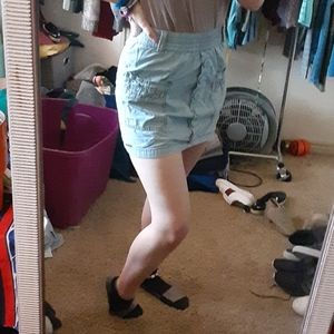 Button down jean skirt